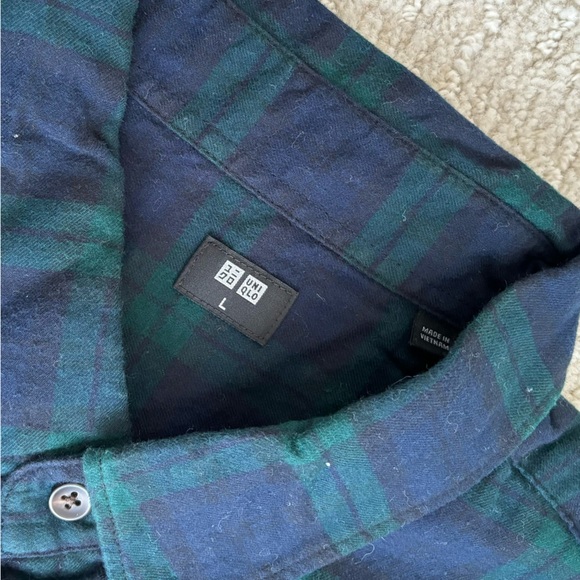 Uniqlo Flannel Button Down - Picture 2 of 4